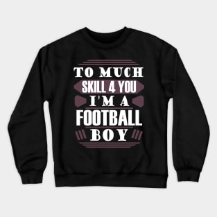 American Football Player Tackle Gift Idea Crewneck Sweatshirt